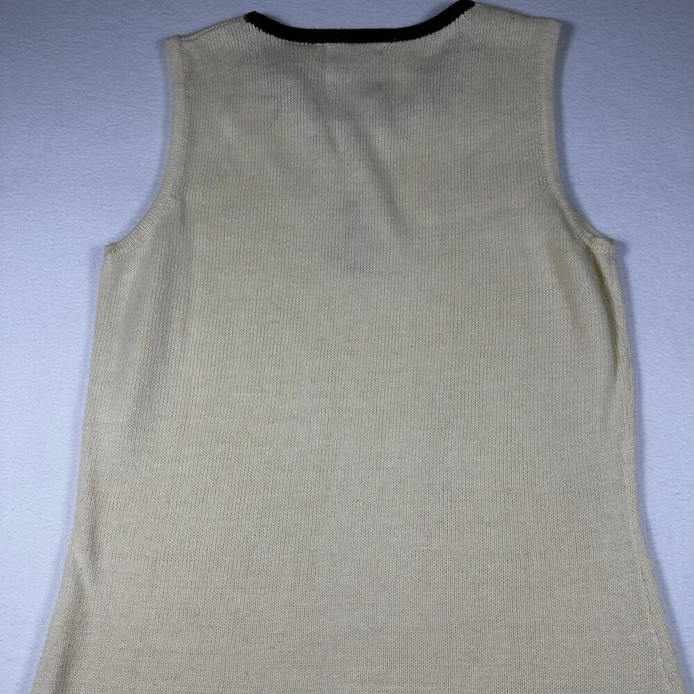 VTG Storybook Knits Sleeveless Top with Sequined Panda NWT - Picture 4 of 5